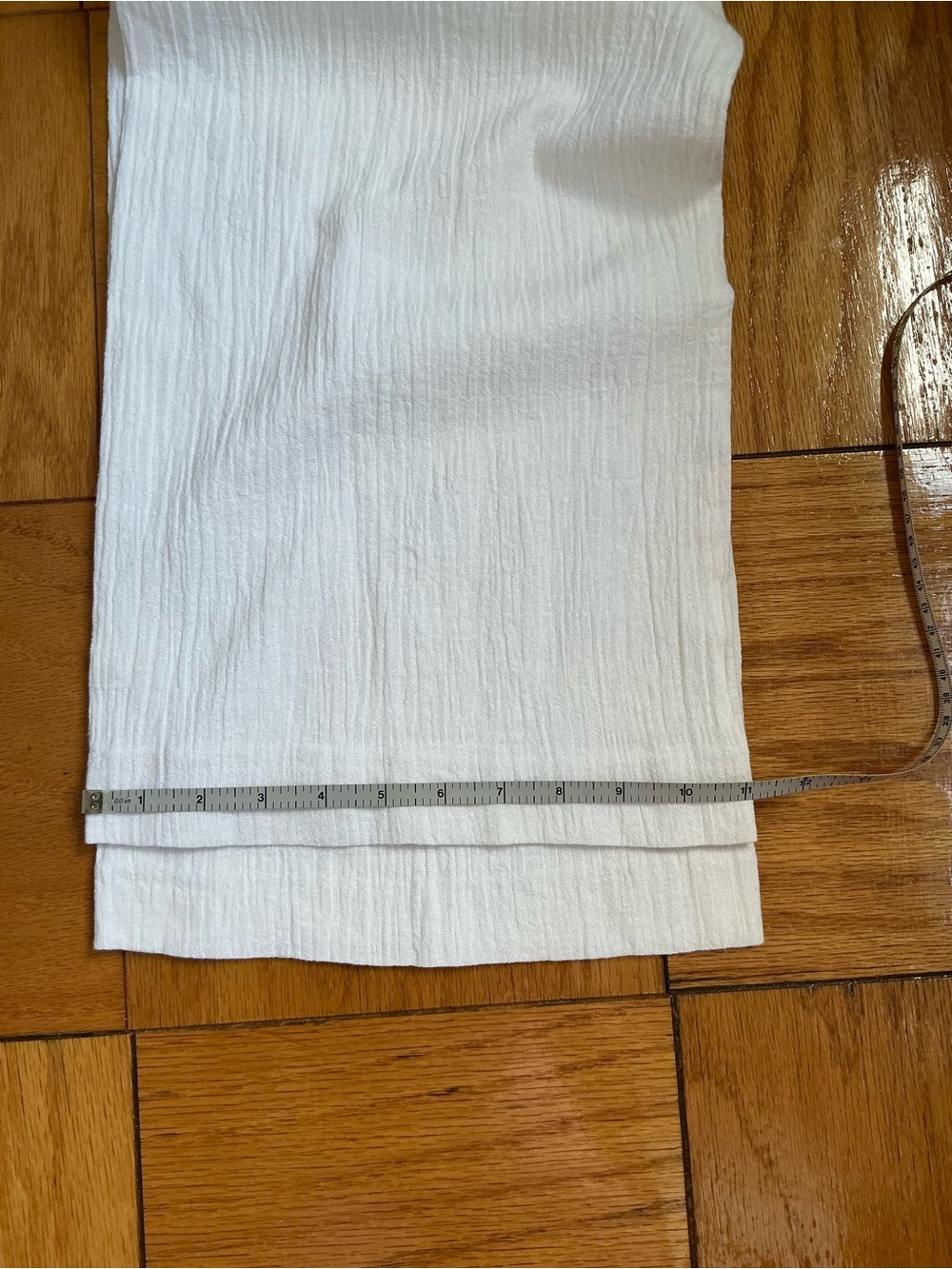 Yves Saint Laurent Cream Drawstring Wide-Leg Pants - Picture 8 of 10